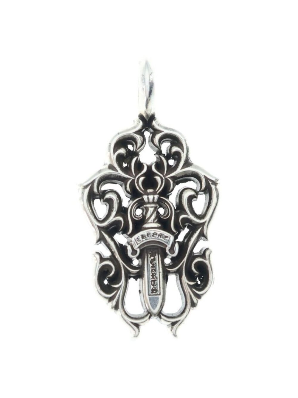 Chrome Hearts Vine Dagger Pendant Silver